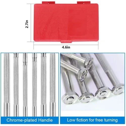 11PCS Mini Precision Screwdriver Set Red Box Heavy Duty Repair Tool Kit for Electronics Phones Watches Computers Toys Ready Stock Malaysia