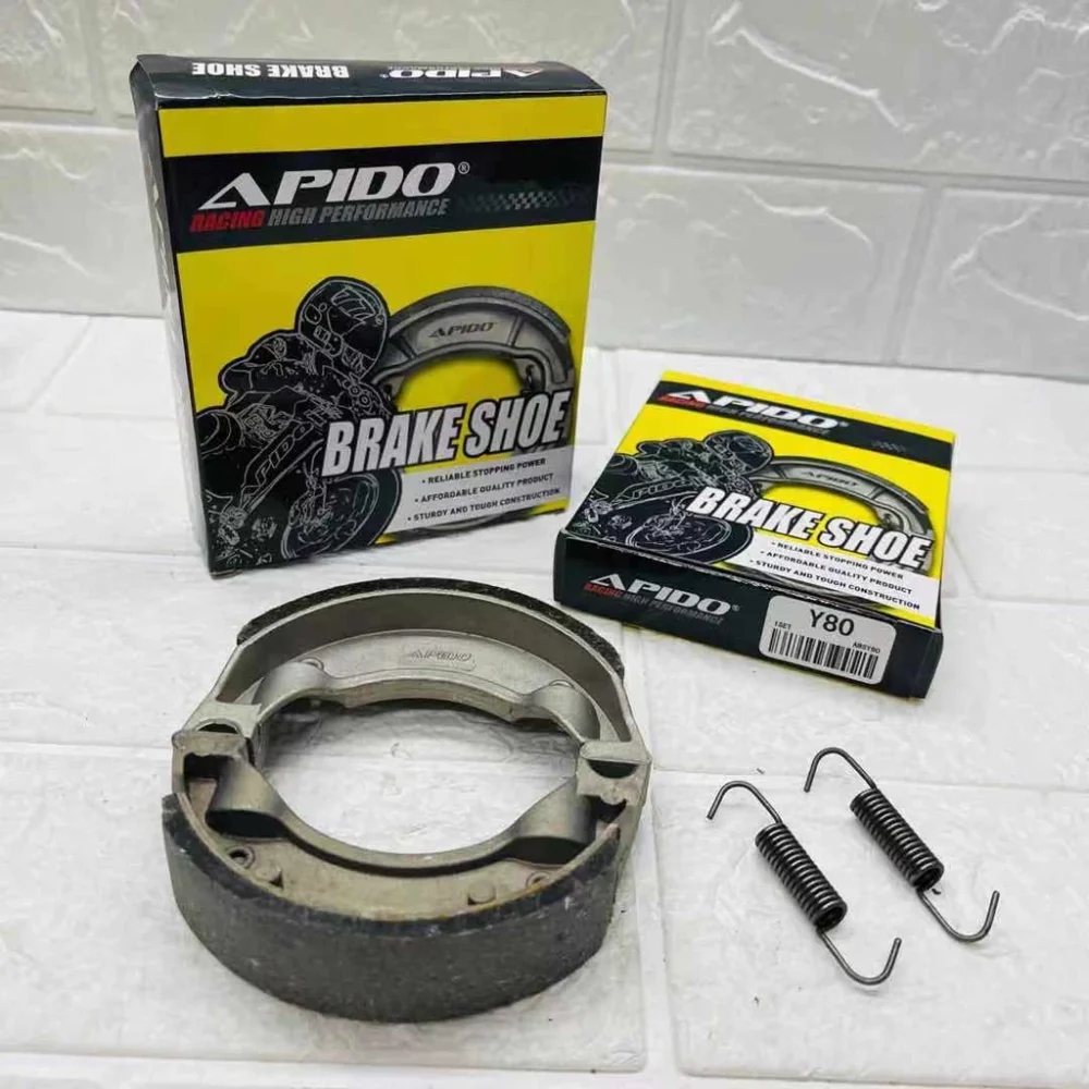 APIDO Brake Shoe Honda EX5 LC135 SRL115 Kriss RC80 SRL110 C70 Yamaha Y80 Y100 Y110 RXZ Motorcycle Drum Brake Shoe High Quality Replacement Ready Stock Malaysia