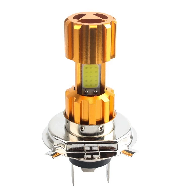 H4 LED Motorcycle Headlight Bulb 3 COB 6000K White Hi/Lo Beam 2000LM 18W Motor LED Lamp Decorative Headlight High Brightness Universal Motorbike Ready Stock Malaysia