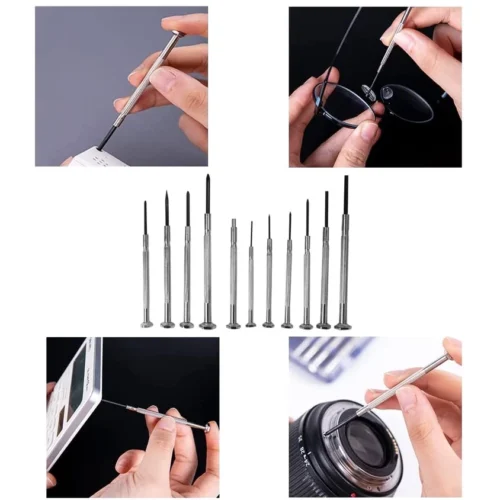 11PCS Mini Precision Screwdriver Set Red Box Heavy Duty Repair Tool Kit for Electronics Phones Watches Computers Toys Ready Stock Malaysia