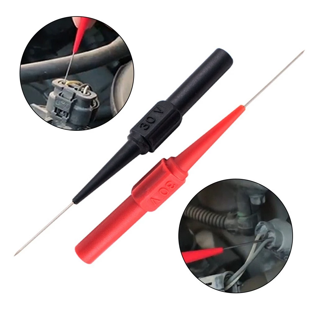 30V Multimeter Test Extension Back Piercing Tip Probes Automotive Diagnostic Tool Wire Piercing Probes Set Precision Electrical Testing Leads Universal Ready Stock Malaysia