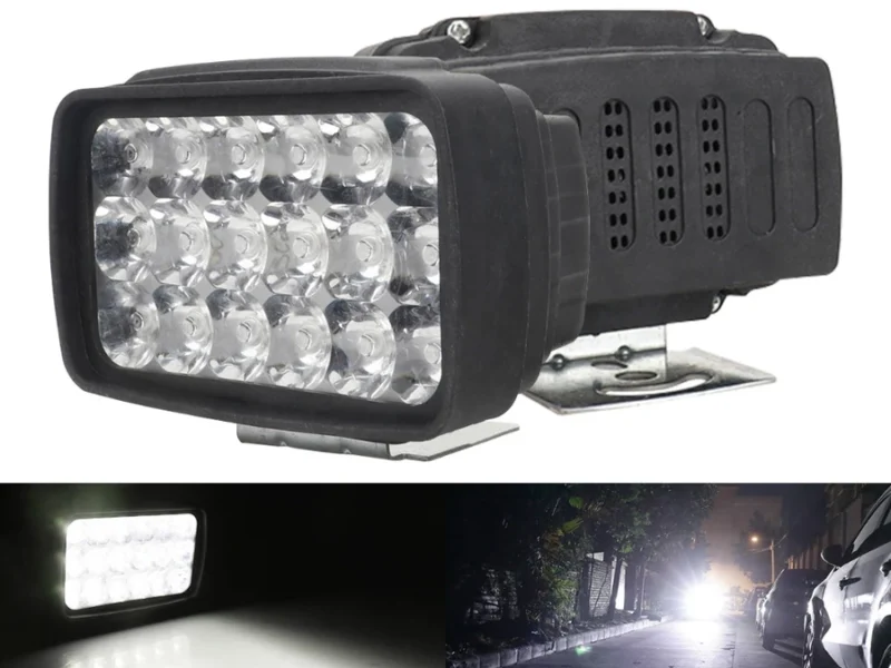 12V LED Motorcycle Spotlight Super Bright 15/18 LED Auxiliary Driving Fog Work Light White High Power Motorbike Headlight Waterproof Universal Ready Stock Malaysia