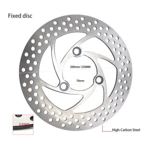 Universal Motorcycle Floating Disc Brake 220mm 200mm 3 Hole 70mm Pitch High Performance Front Brake Disc Rotor Durable Steel Replacement Brake System Ready Stock Malaysia