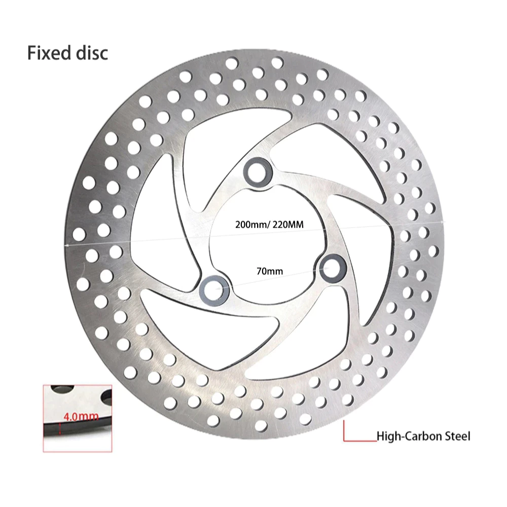 Universal Motorcycle Floating Disc Brake 220mm 200mm 3 Hole 70mm Pitch High Performance Front Brake Disc Rotor Durable Steel Replacement Brake System Ready Stock Malaysia