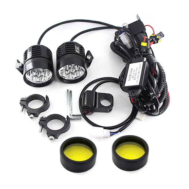 Motorcycle LED Headlight 12000LM Super Bright Moto Spotlight Waterproof Fog Light Bulb with Flash Controller Universal Motorbike LED Lamp High Power Ready Stock Malaysia
