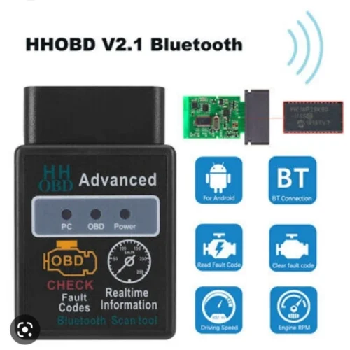 ELM327 OBD2 Scanner V2.1 Bluetooth Car Diagnostic Tool Auto OBDII EOBD Code Reader Engine Fault Scanner Android Compatible Vehicle Diagnostic Adapter Ready Stock Malaysia