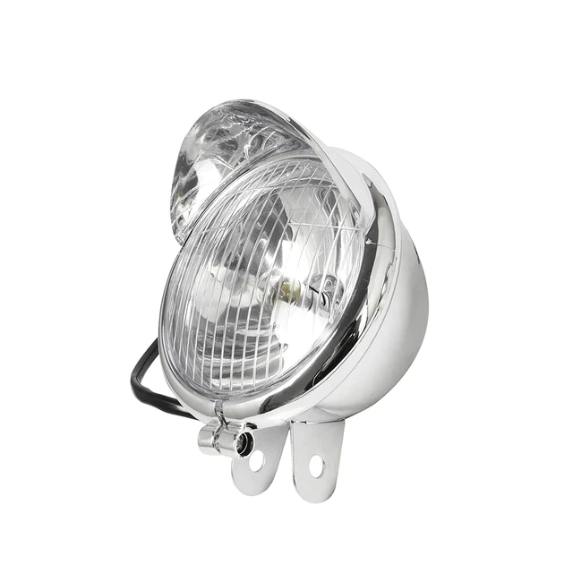 1 Pair Chrome Universal Motorcycle Fog Lights DC12V Auxiliary Headlight Lamps for Harley Touring Sportster XL883 XL1200 72 48 Dyna S Waterproof LED Driving Lights Ready Stock Malaysia