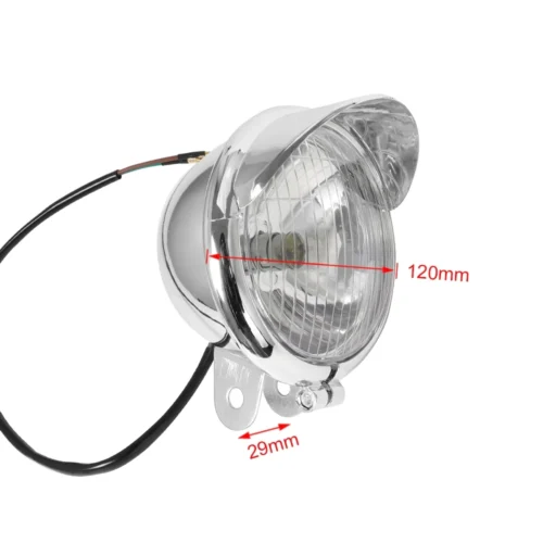 1 Pair Chrome Universal Motorcycle Fog Lights DC12V Auxiliary Headlight Lamps for Harley Touring Sportster XL883 XL1200 72 48 Dyna S Waterproof LED Driving Lights Ready Stock Malaysia