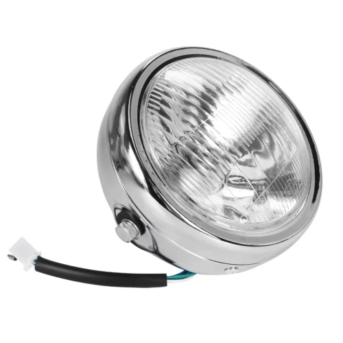 6.5 Inch Universal Cafe Racer Round Motorcycle LED Headlight Head Lamp 6.5” Distance Light High Brightness Retro Style Refit Headlamp Durable Waterproof Ready Stock Malaysia