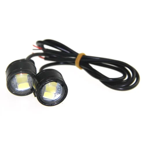 2PCS White LED Motorcycle Handlebar Spotlight Driving Fog Light Headlight Lamp Universal Motorcycle Auxiliary LED Driving Light Waterproof High Brightness Ready Stock Malaysia