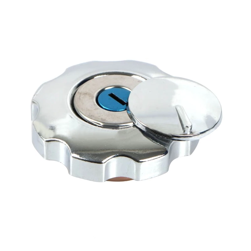 Moon3 Motorcycle Gas Tank Cover Lock Set Fuel Cap CG125 Fuel Tank Cap Lock Replacement Durable Metal Petrol Cover Anti-Theft Gas Tank Lock Ready Stock Malaysia