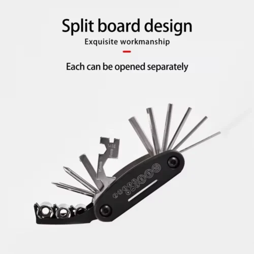 16-in-1 Bicycle Motorcycle Repair Tool Set Folding Multifunction Pocket Tool Kit Allen Key Wrench Screwdriver Portable Emergency Repair Tool Ready Stock Malaysia