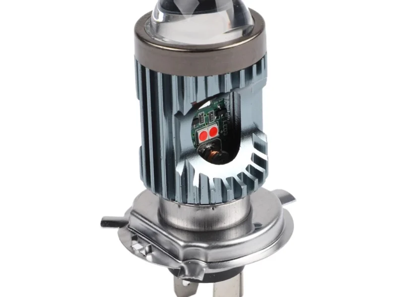 Universal Motorcycle Headlight P15D BA20D H4 Multi Color LED White Yellow Lens Spotlight Red Blue Flash Strobe Mode Motorbike Headlamp High Brightness Ready Stock Malaysia