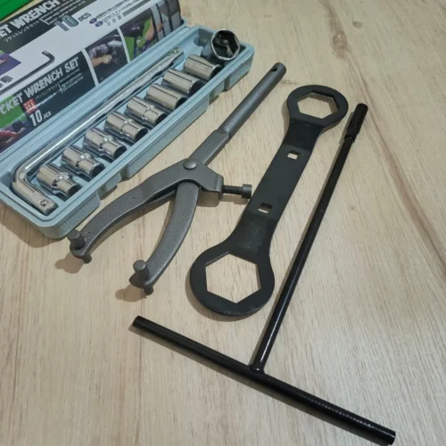 Complete CVT Treker Package Clutch Resistance Kit with Keys 10PCS Socket Wrench Set 8-24mm 39x41mm 8mm T Key Motorcycle CVT Repair Tool Kit Heavy Duty Ready Stock Malaysia