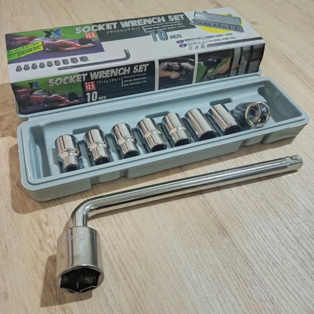 Complete CVT Treker Package Clutch Resistance Kit with Keys 10PCS Socket Wrench Set 8-24mm 39x41mm 8mm T Key Motorcycle CVT Repair Tool Kit Heavy Duty Ready Stock Malaysia