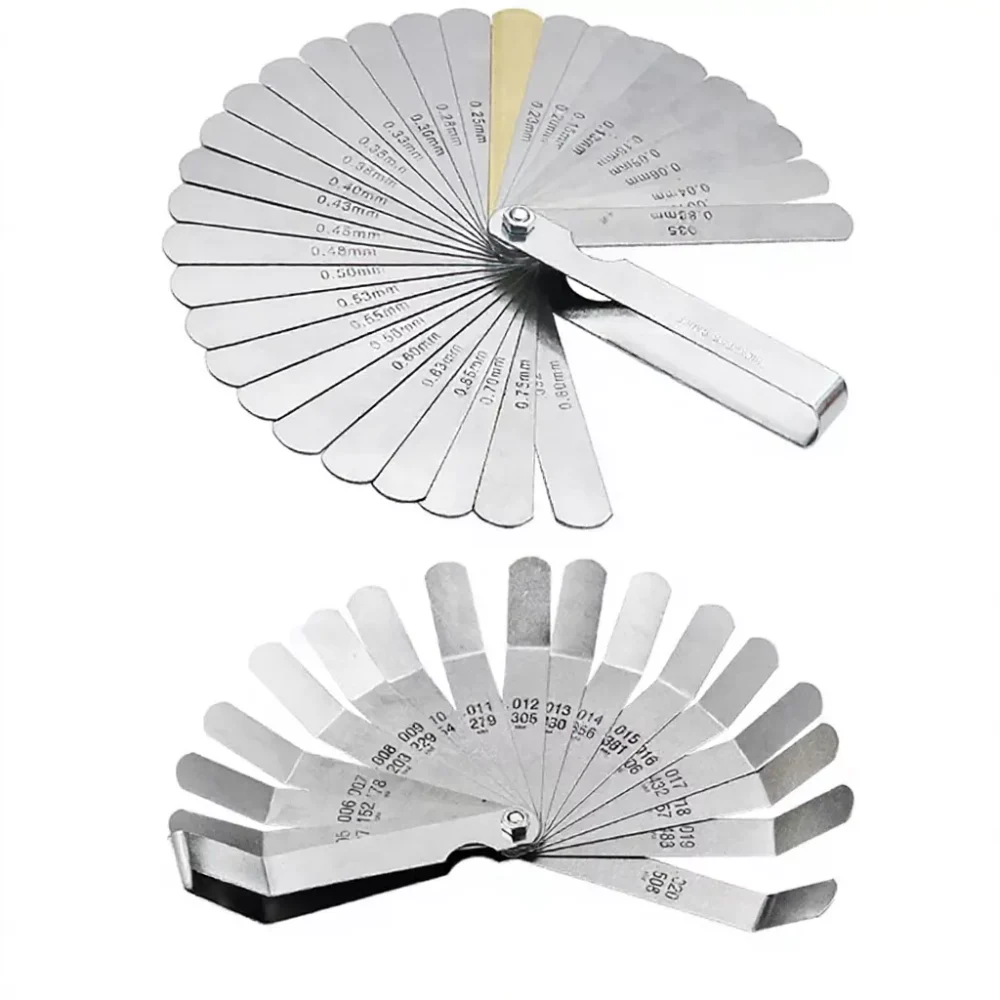 Metric Feeler Gauge 32 17 16 14 Blades L Shape Thickness Gauge Set Polished Steel Engine Valve Tappet Clearance Adjustment Tool Precision Measurement Tool Ready Stock Malaysia