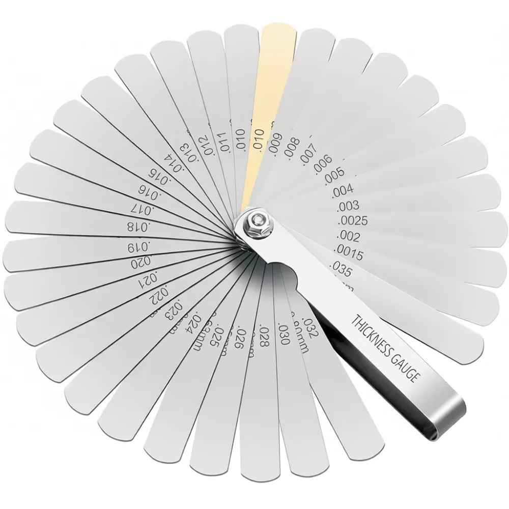 Metric Feeler Gauge 32 17 16 14 Blades L Shape Thickness Gauge Set Polished Steel Engine Valve Tappet Clearance Adjustment Tool Precision Measurement Tool Ready Stock Malaysia