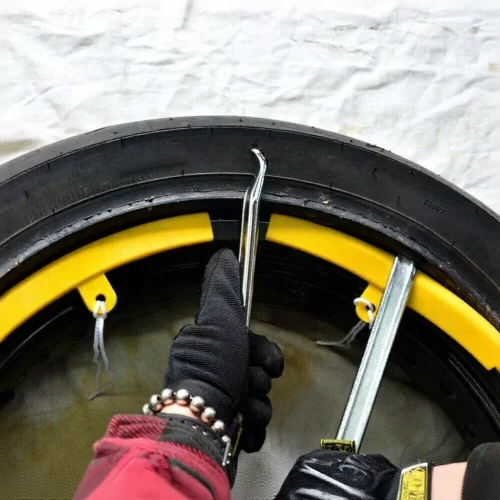 CRV Motorcycle Tire Lever 12 inch 30cm Heavy Duty Steel Tyre Opener Pry Bar Wheel Removal Tool Tyre Replacement Repair Tool Durable Ready Stock Malaysia