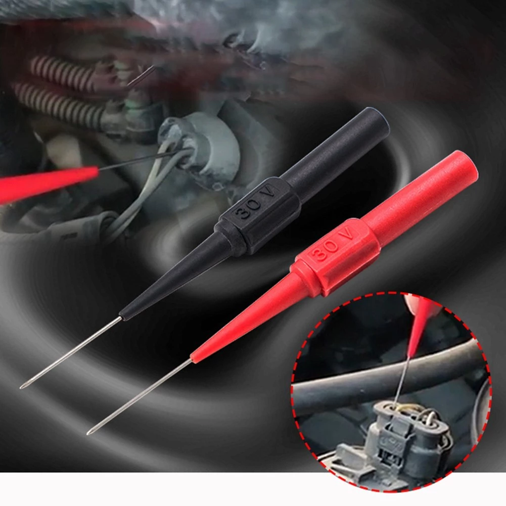 30V Multimeter Test Extension Back Piercing Tip Probes Automotive Diagnostic Tool Wire Piercing Probes Set Precision Electrical Testing Leads Universal Ready Stock Malaysia